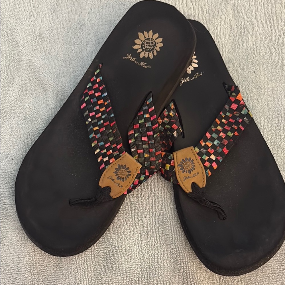 Colorful Woven Flip Flops